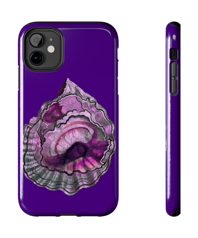 Pink Oyster Shell Phone Case - Indigo