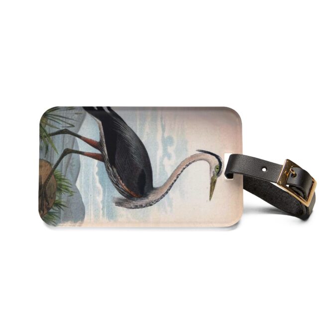 Great Blue Heron Luggage Tag - Image 2
