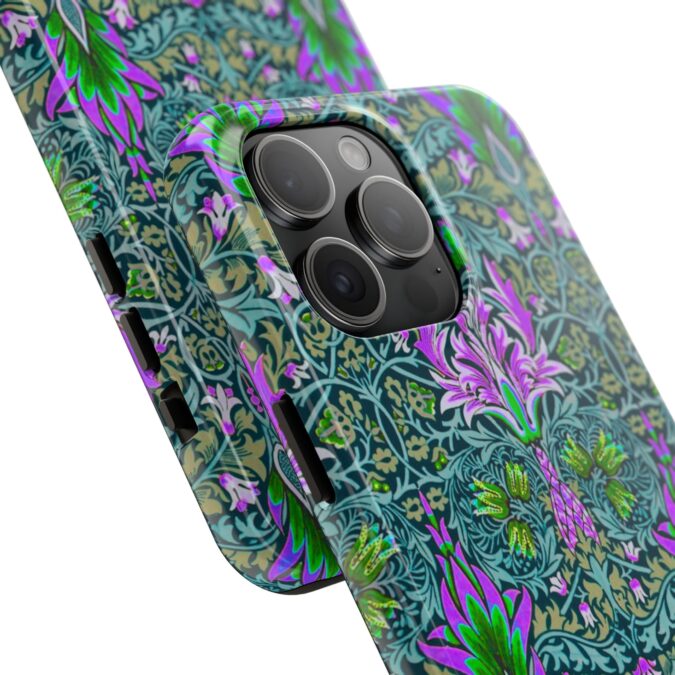 Pink & Green Floral Patterned Phone Case - Image 66