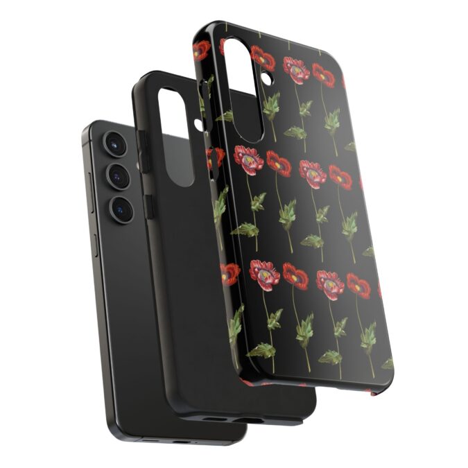 Poppies iPhone Case - Black - Image 84