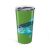 Prion Tumbler - Aqua on Lime Green