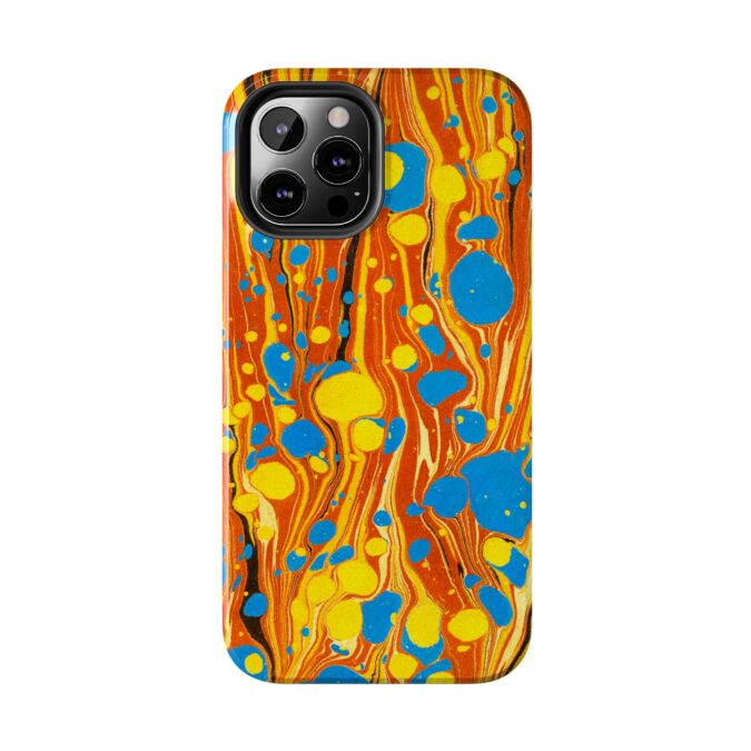 Marbled Phone Case - Orange, Yellow & Blue - Image 26