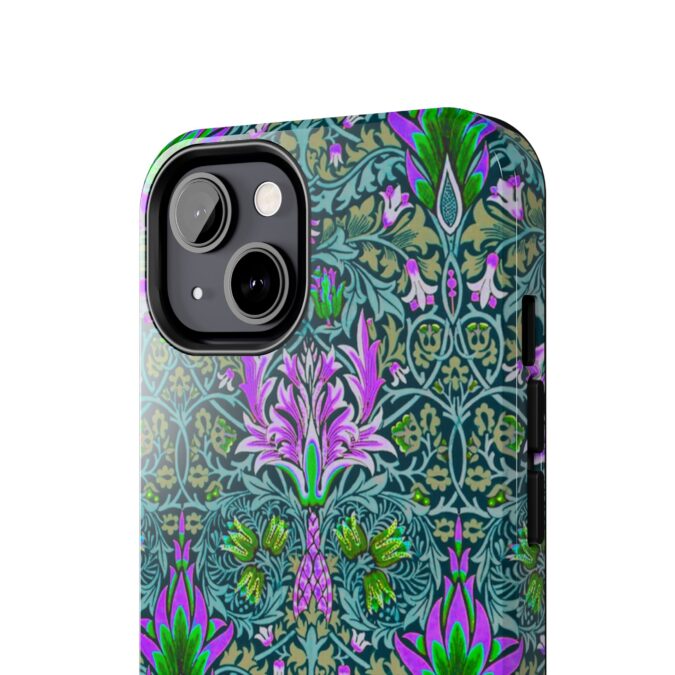 Pink & Green Floral Patterned Phone Case - Image 32