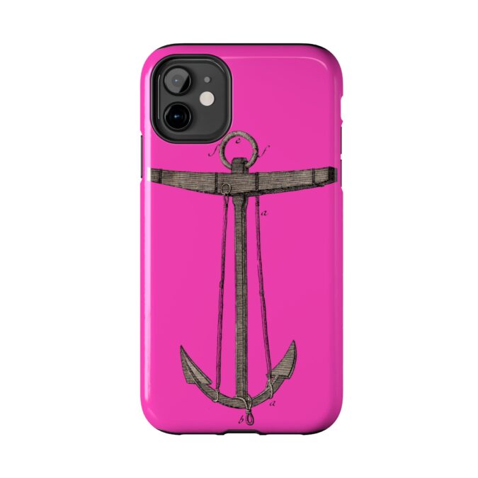 18th C. Anchor Phone Case - Bright Magenta - Image 2