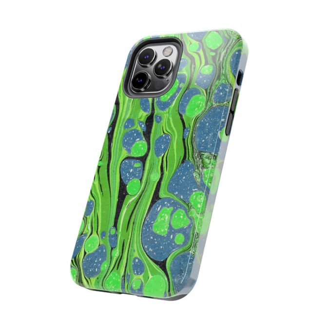 Marbled Phone Case - Lime Green and Blue - Image 23