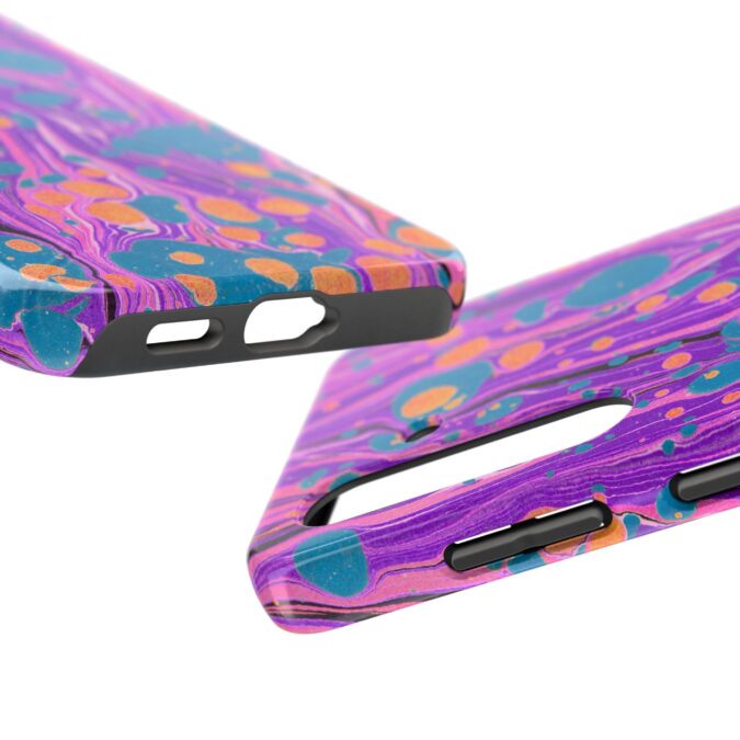 Marbled Phone Case - Purple, Orange & Blue - Image 83