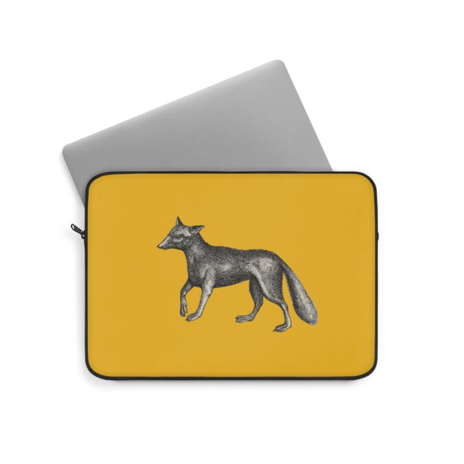 Fox Laptop Sleeve - Yellow - Image 5