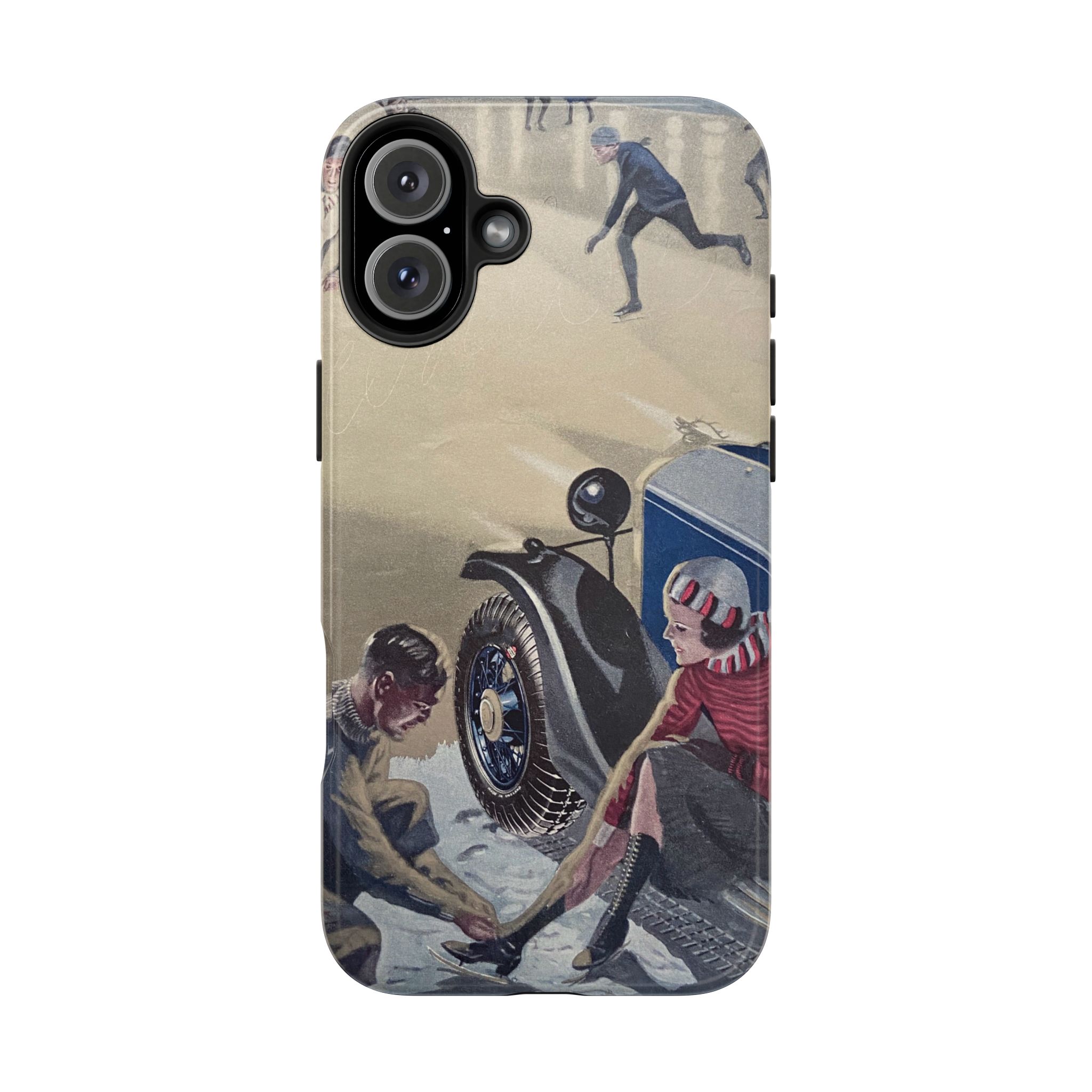 1930s Skating Party iPhone Case - Image 78