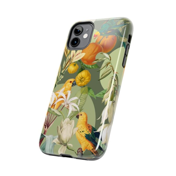 Parrots & Oranges Phone Case - Image 3