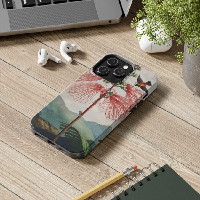 Sensitive Plant & Hummingbird Phone Case - Image 50