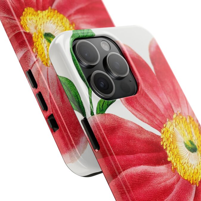 Soft Red Peony Phone Case - Image 66