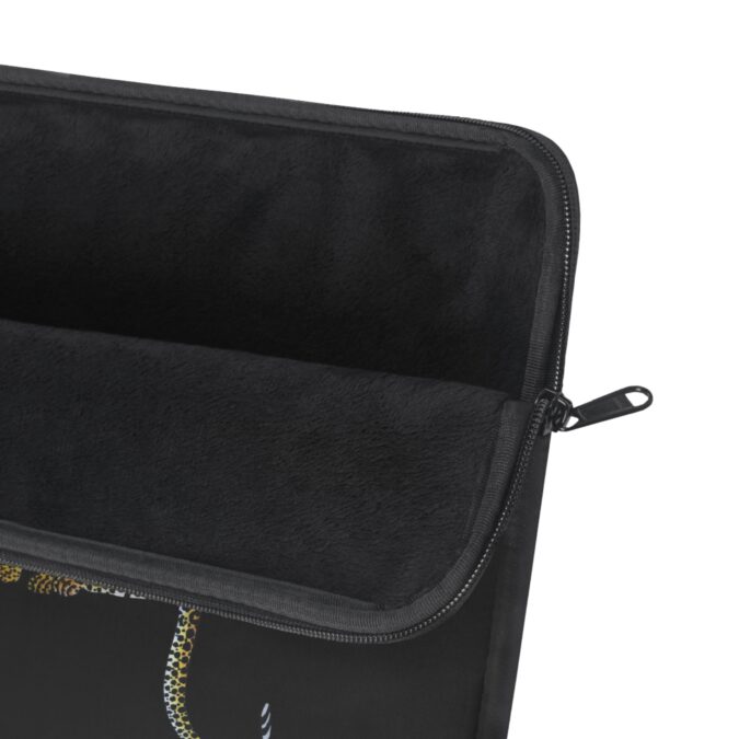 Leopard Laptop Sleeve - Black - Image 9