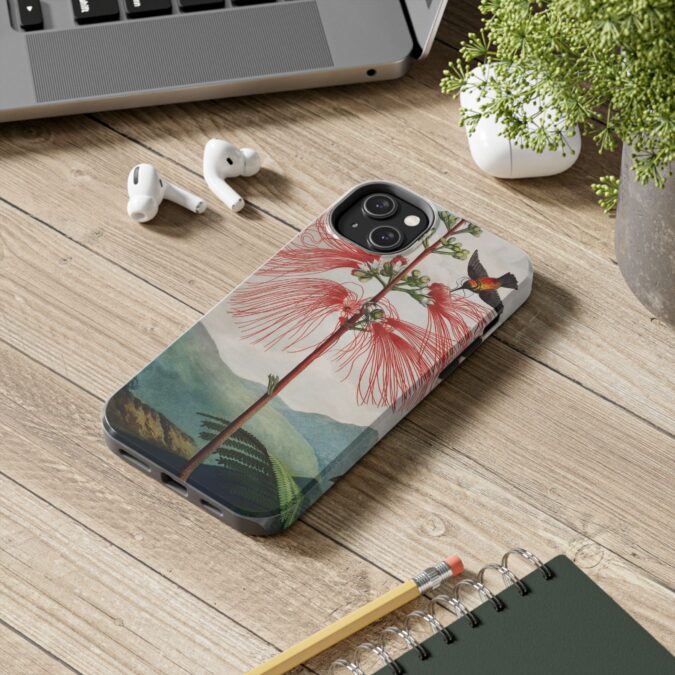 Sensitive Plant & Hummingbird Phone Case - Image 52