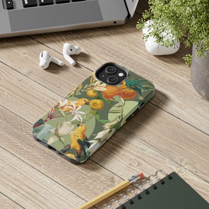 Parrots & Oranges Phone Case - Image 46