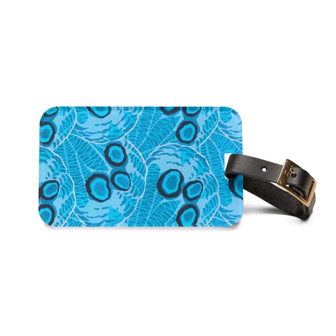 Abstract Spider Web Luggage Tag - Blue - Image 2
