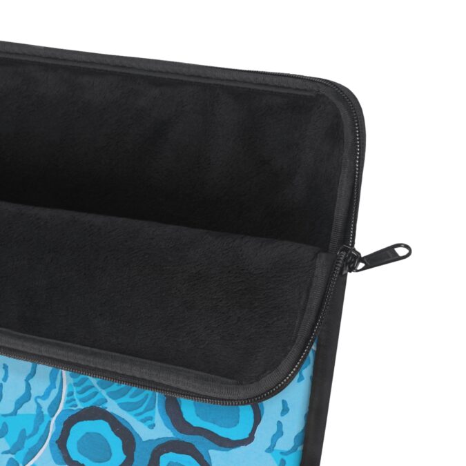 Abstract Spider Web Laptop Sleeve - Blue - Image 6