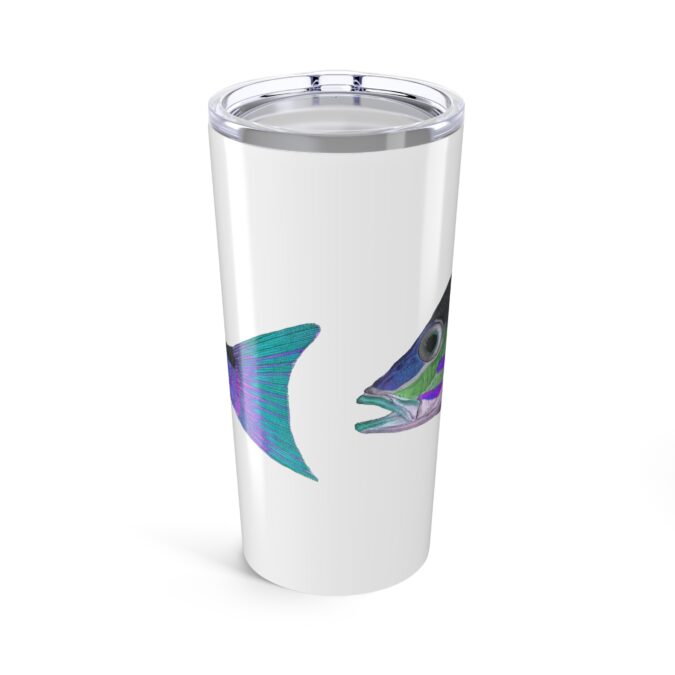 Prion Tumbler  - Periwinkle on White - Image 3