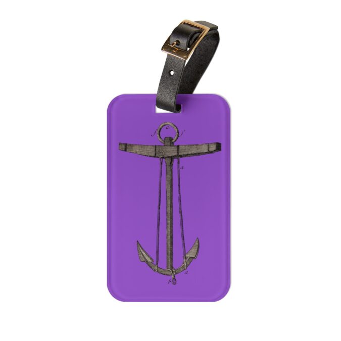 Anchor Luggage Tag - Violet
