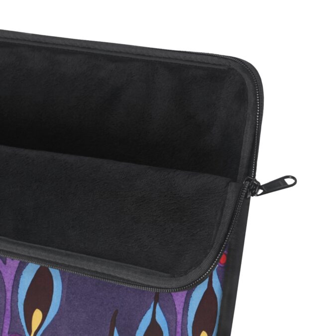 Blue Leaf Abstract Laptop Sleeve - Image 9
