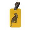 Leopard Luggage Tag - Yellow