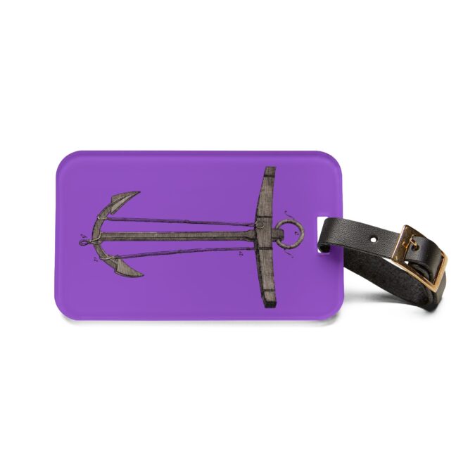 Anchor Luggage Tag - Violet - Image 2
