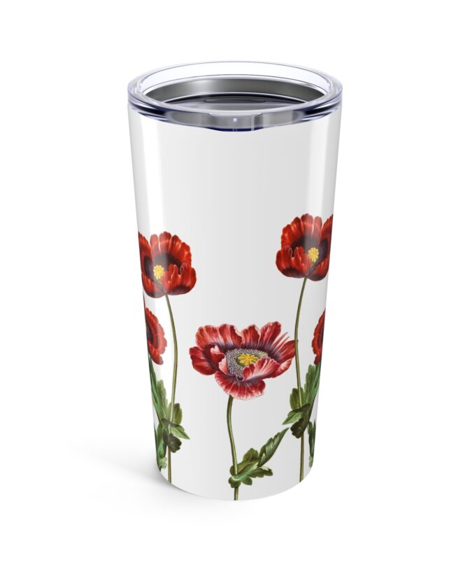 Poppy Tumbler  - White