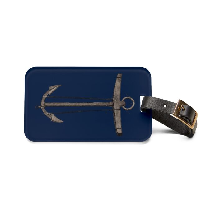Anchor Luggage Tag - Navy - Image 2