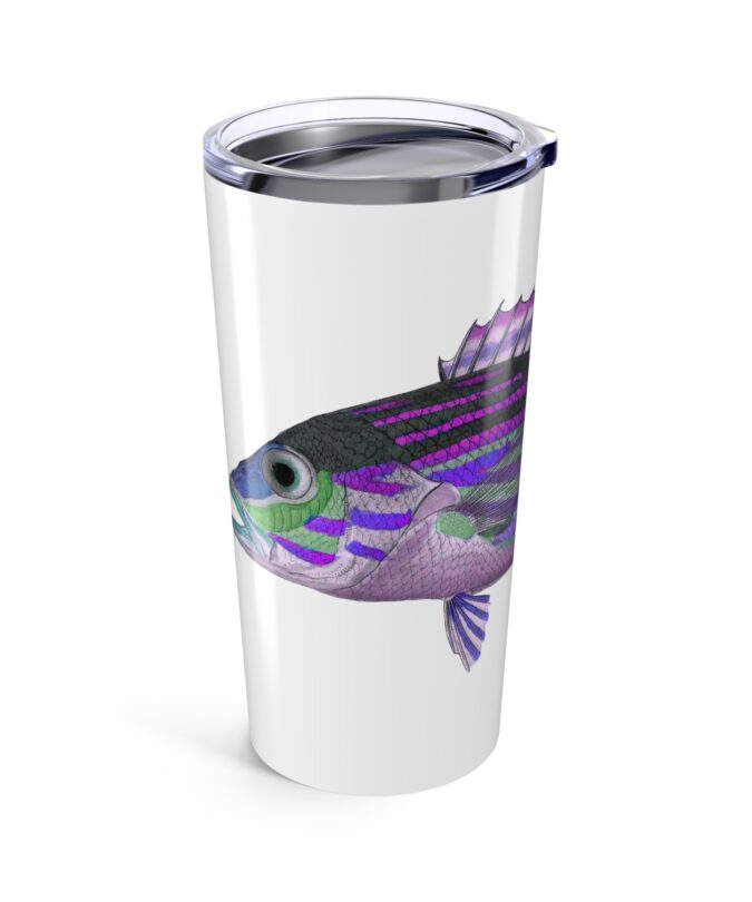 Prion Tumbler  - Periwinkle on White