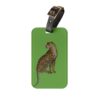 Leopard Luggage Tag - Green