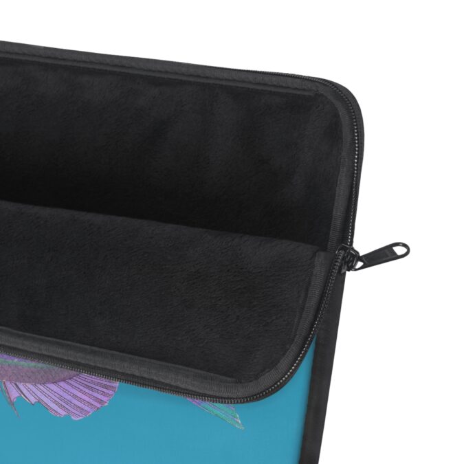 Periwinkle Fish Laptop Sleeve - Turquoise - Image 9