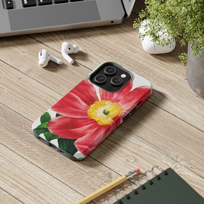 Soft Red Peony Phone Case - Image 48