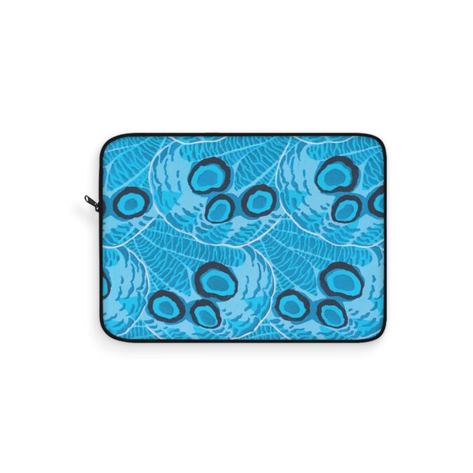Abstract Spider Web Laptop Sleeve - Blue