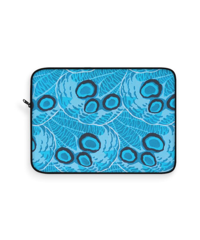 Abstract Spider Web Laptop Sleeve - Blue