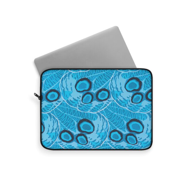 Abstract Spider Web Laptop Sleeve - Blue - Image 2