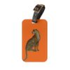 Leopard Luggage Tag - Deep Orange