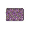 Marbled Laptop Sleeve - Magenta, Lime Green & Brown