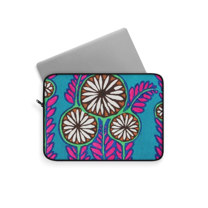 3 Abstract Flowers Laptop Sleeve - Image 2