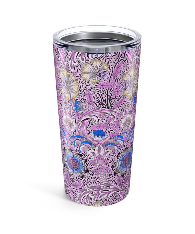 Patterned Floral Tumbler - Pink