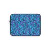 Marbled Laptop Sleeve - Aqua, Magenta & Moss Green