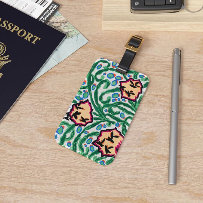 Abstract Tulips Luggage Tag - Image 4