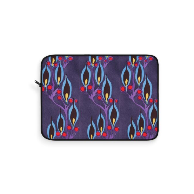 Blue Leaf Abstract Laptop Sleeve