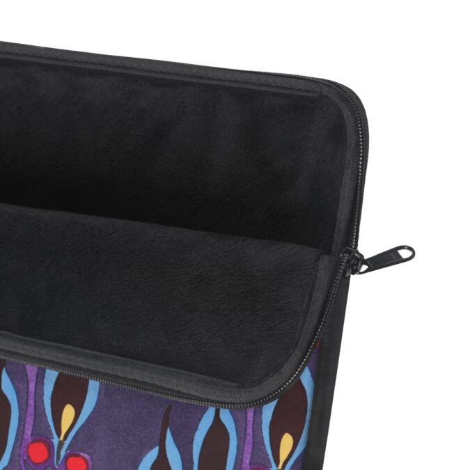 Blue Leaf Abstract Laptop Sleeve - Image 6