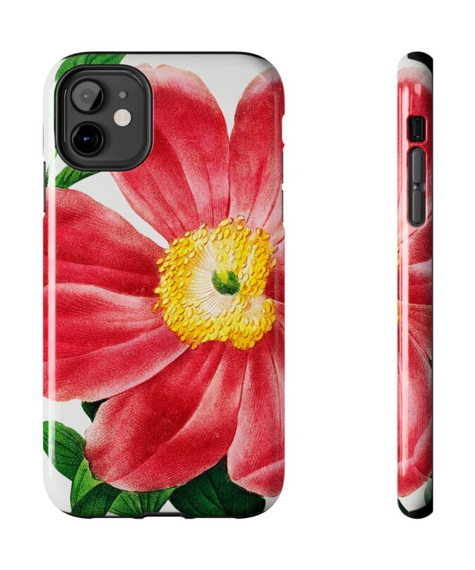 Soft Red Peony Phone Case