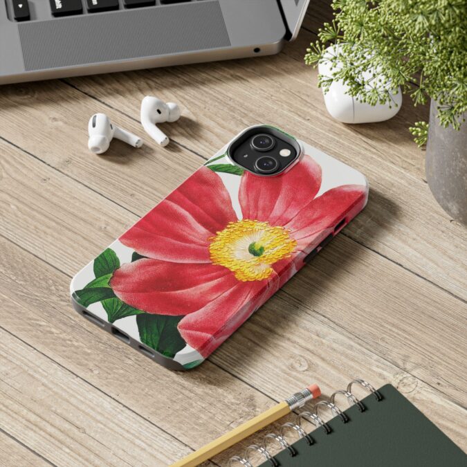 Soft Red Peony Phone Case - Image 52