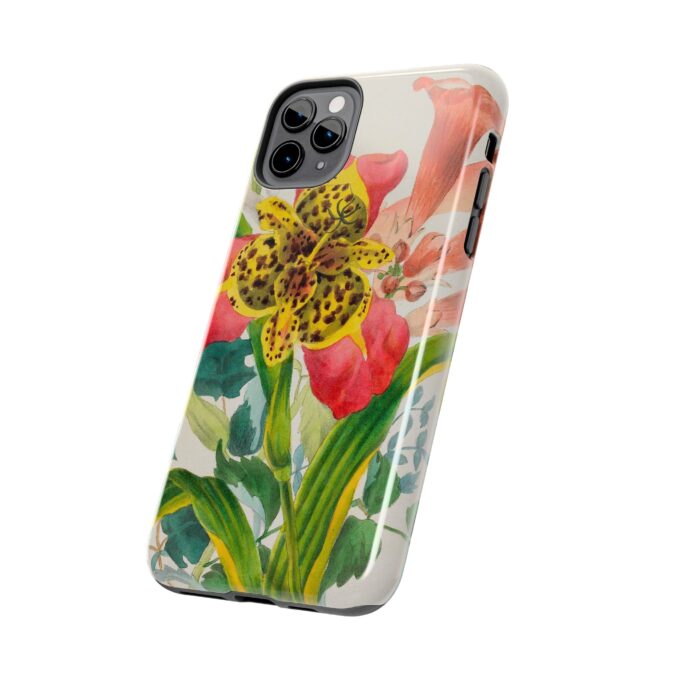 Peacock and Trumpet Flower Phone Case - Image 11