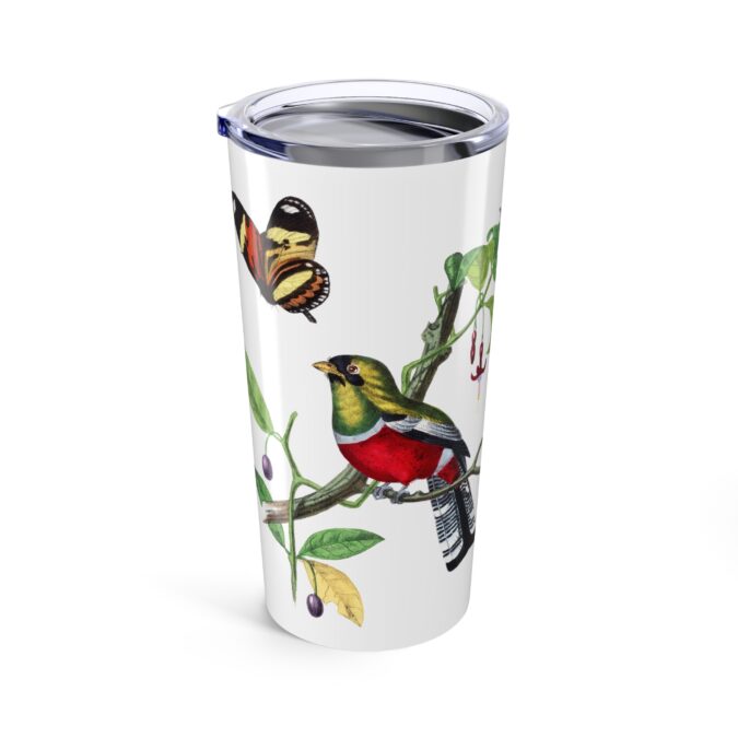 Crimson Rosella Tumbler - White - Image 4