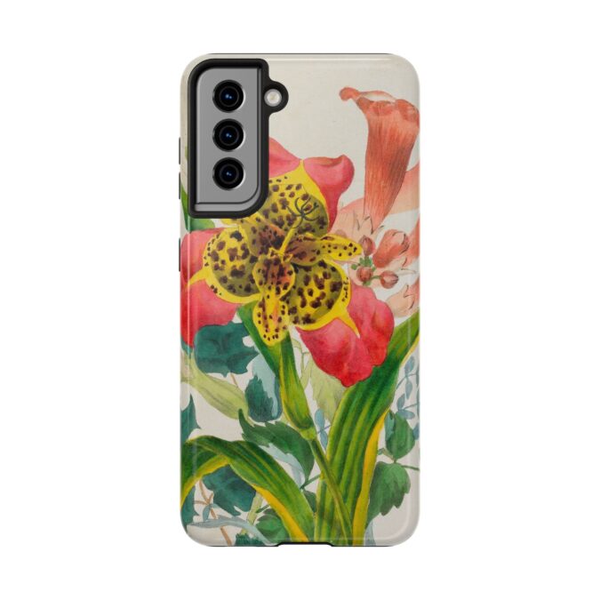Peacock and Trumpet Flower Phone Case - Image 93