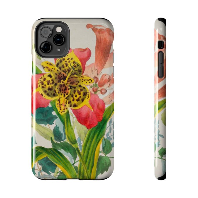 Peacock and Trumpet Flower Phone Case - Image 9