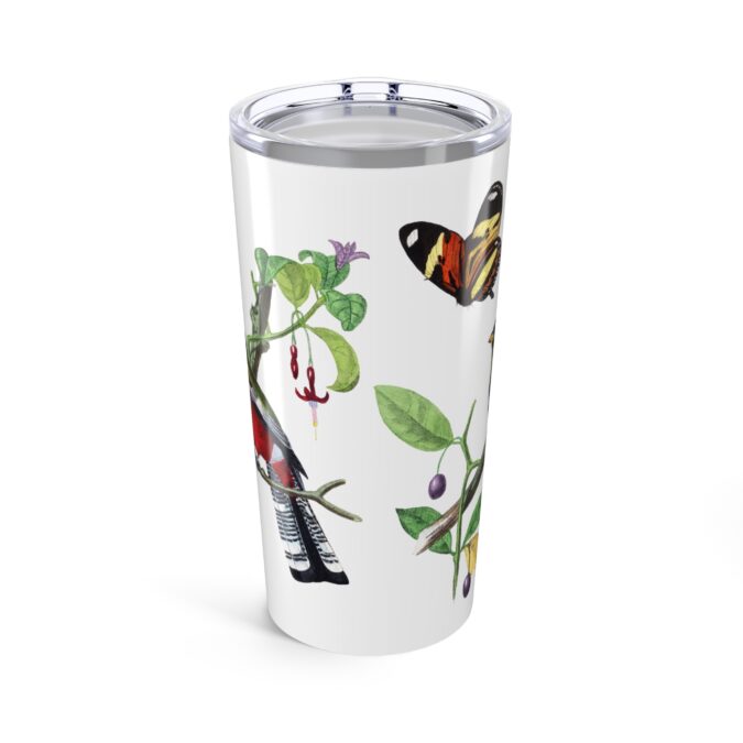 Crimson Rosella Tumbler - White - Image 2