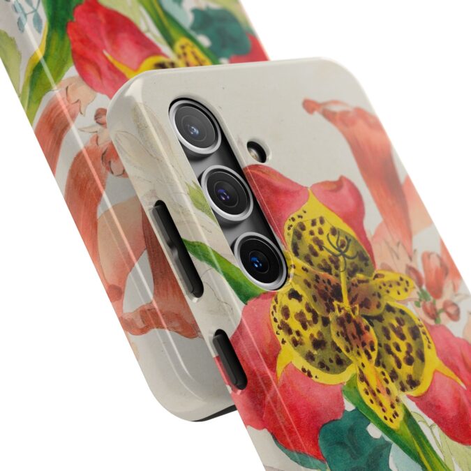 Peacock and Trumpet Flower Phone Case - Image 82
